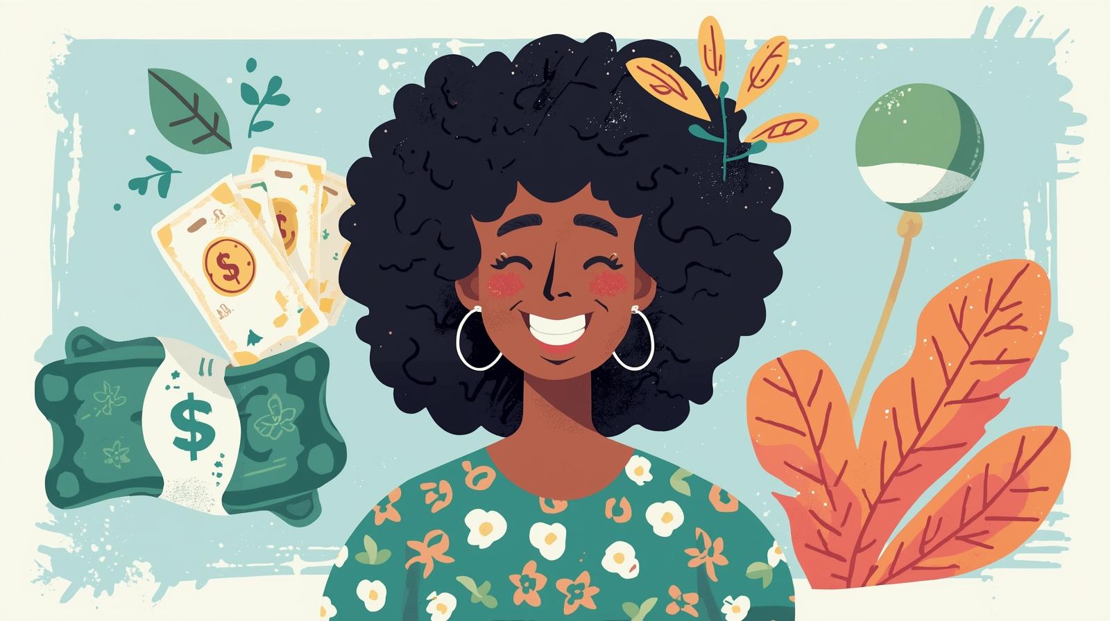 No Credit Check! illustration happy human usd business loan no credit check 1