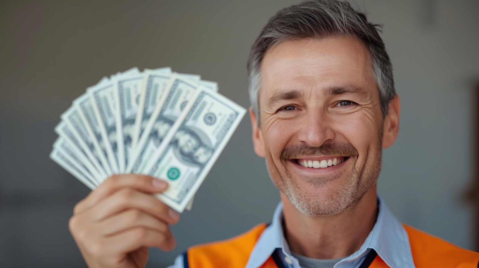 happy contractor with USD 100s Working capital funding for contractors 1