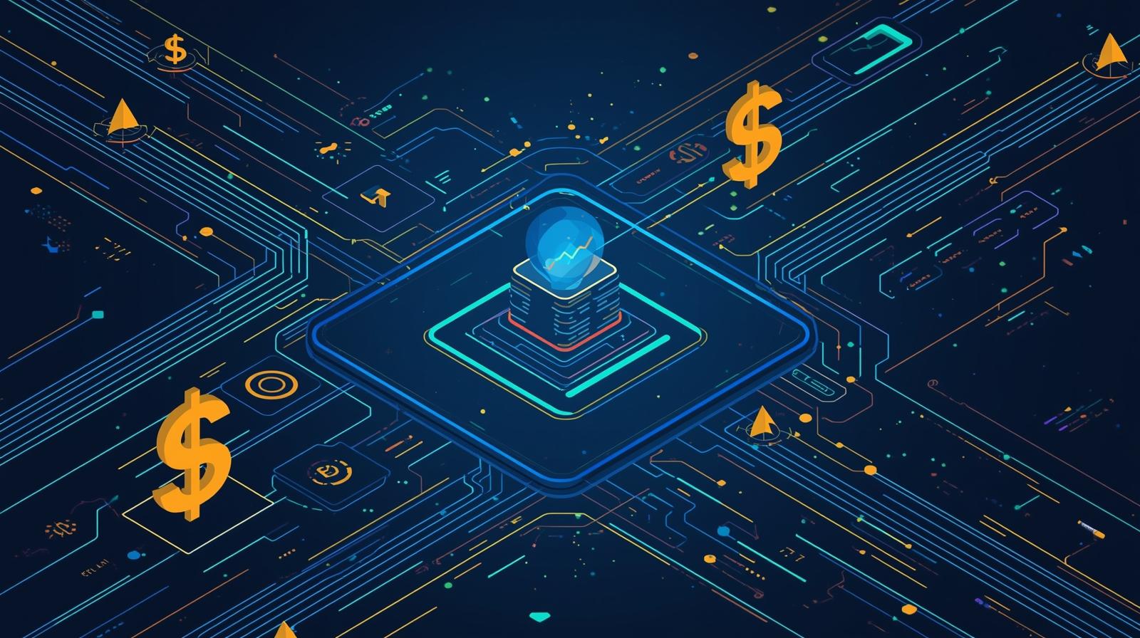 small business fintech futuristic with usd illustration fintech small business funding trends you should know 1